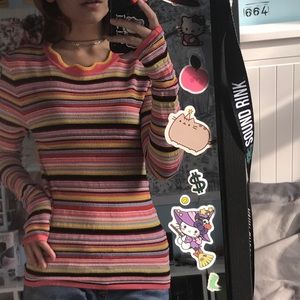 Forever 21 multicoloured long sleeve tee